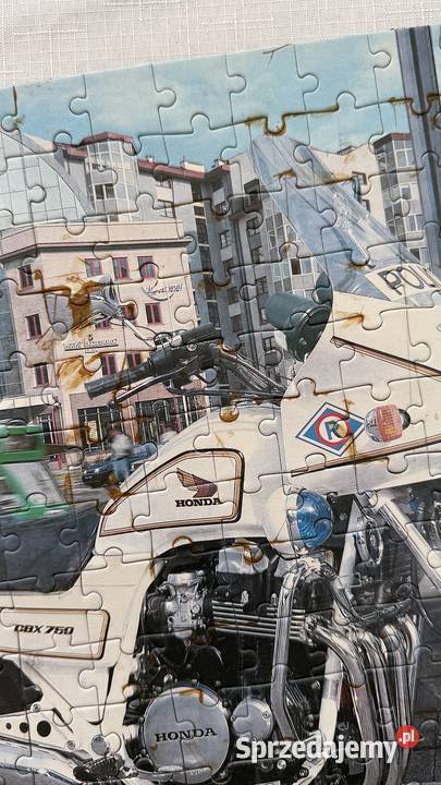 4 puzzle z motocyklami sprzedam