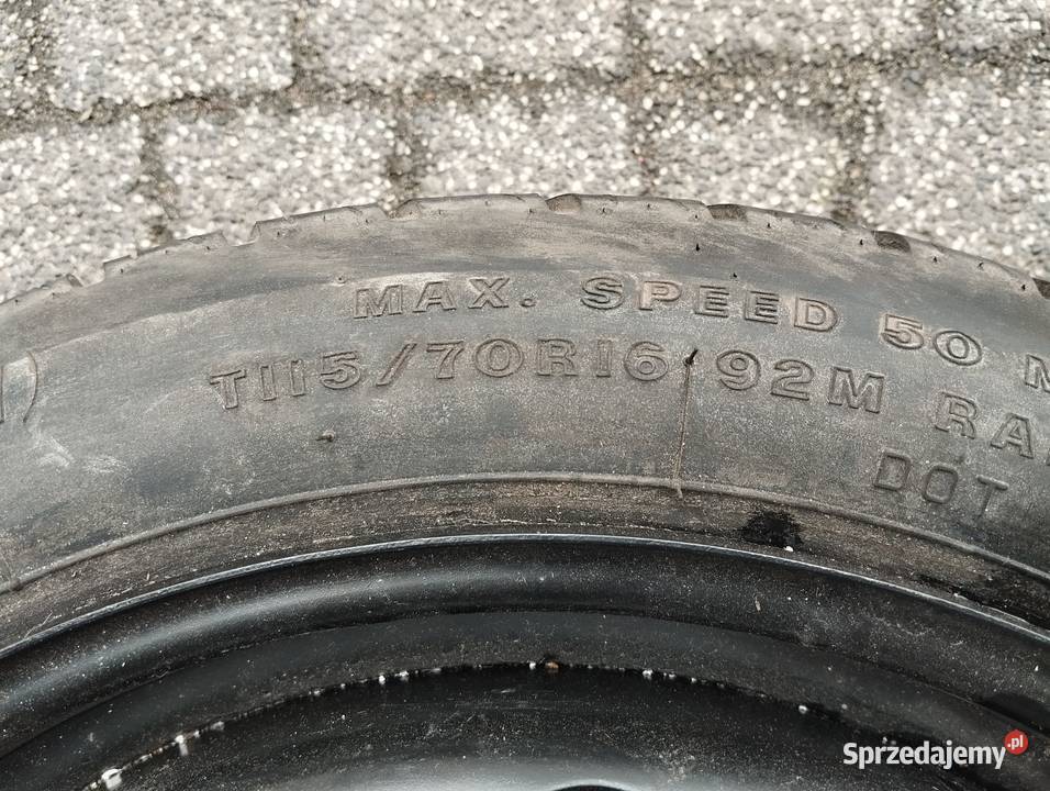 Koło dojazdowe Opel 16 5x110 ET41 T11570R16 92M Kamieniec