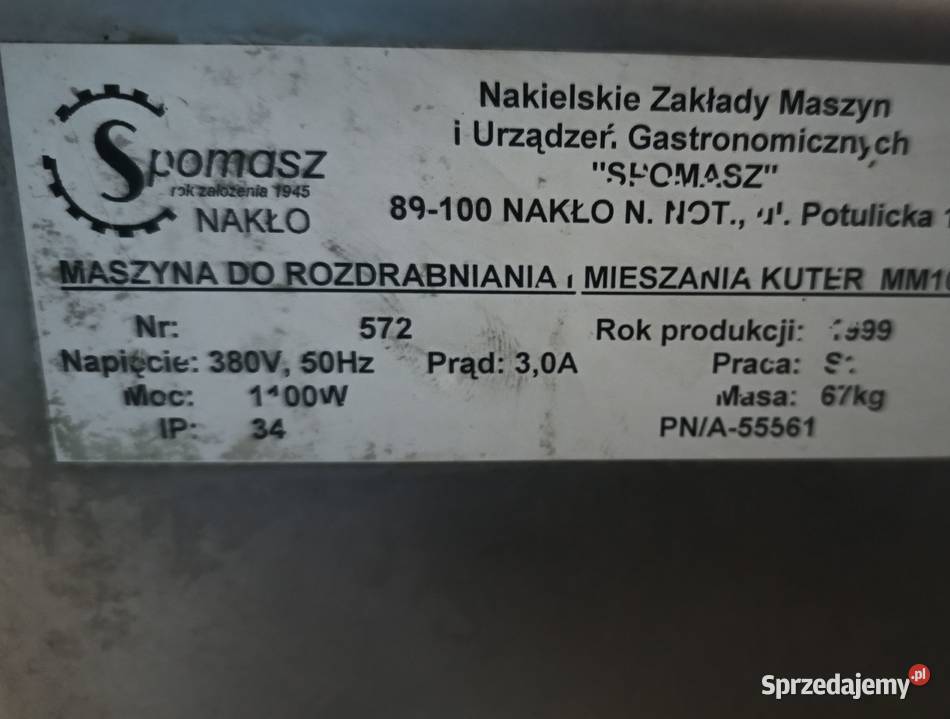 Kuter Wilk do mięsa Grzymały sprzedam