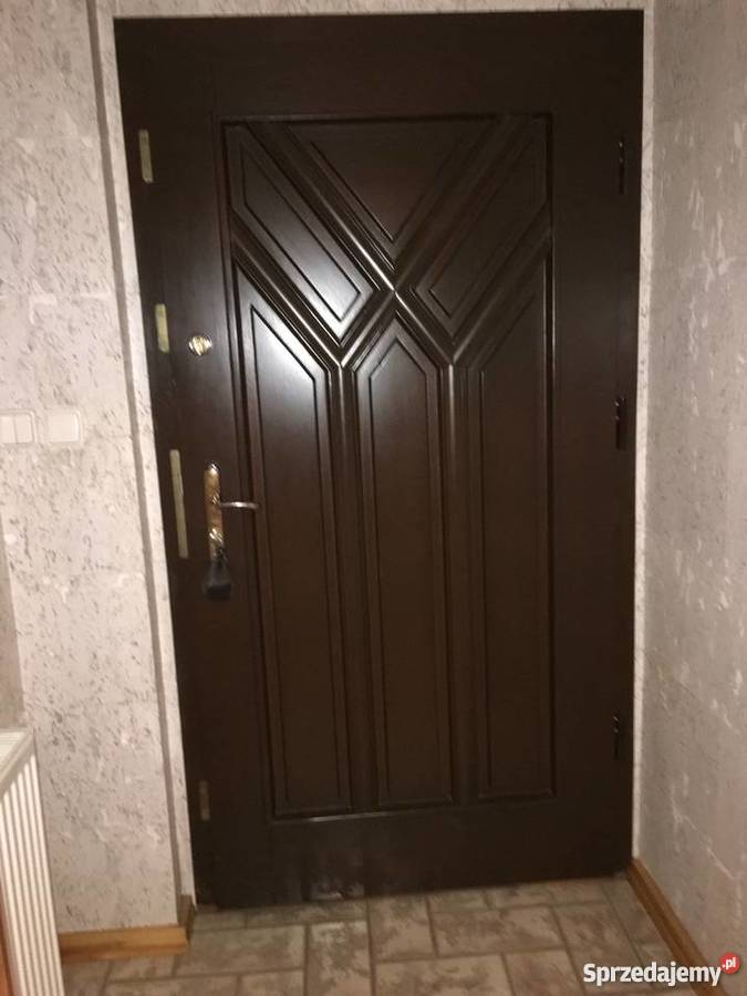 Drzwi zewnętrzne drewno meranti