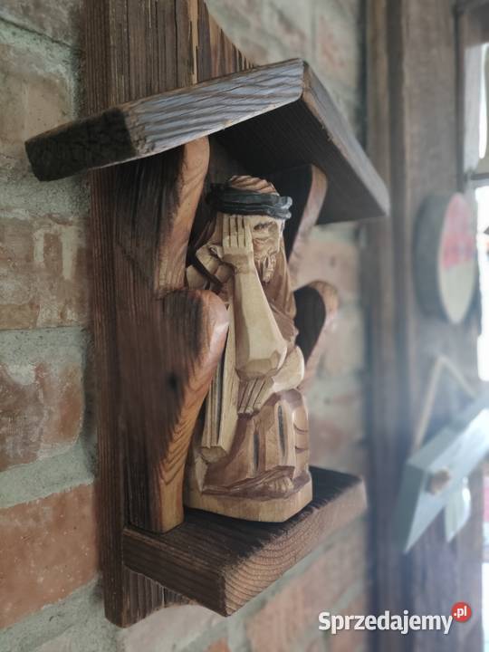 Drewniana kapliczka naścienna Mińsk Mazowiecki