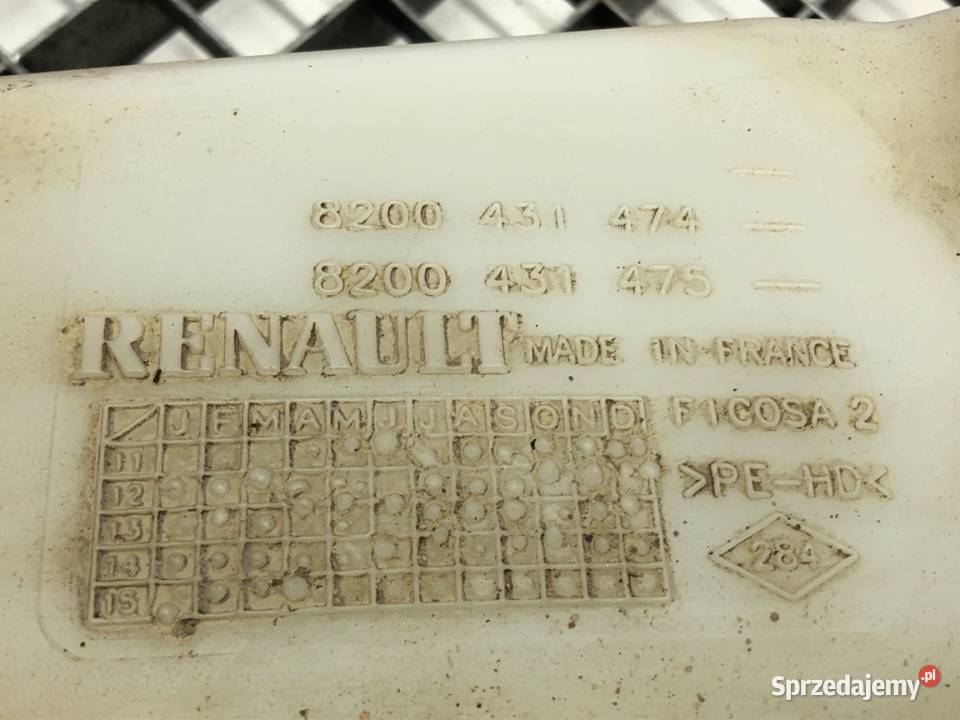 ZBIORNIK SPRYSKIWACZY RENAULT KANGOO II Van