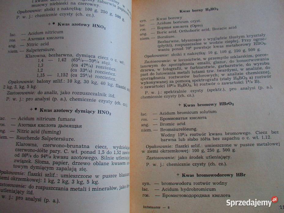 Informator odczynników i chemikalii łódzkie Łódź