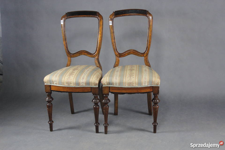 Para krzeseł krzesło Biedermeier do renowacji Dobrzany