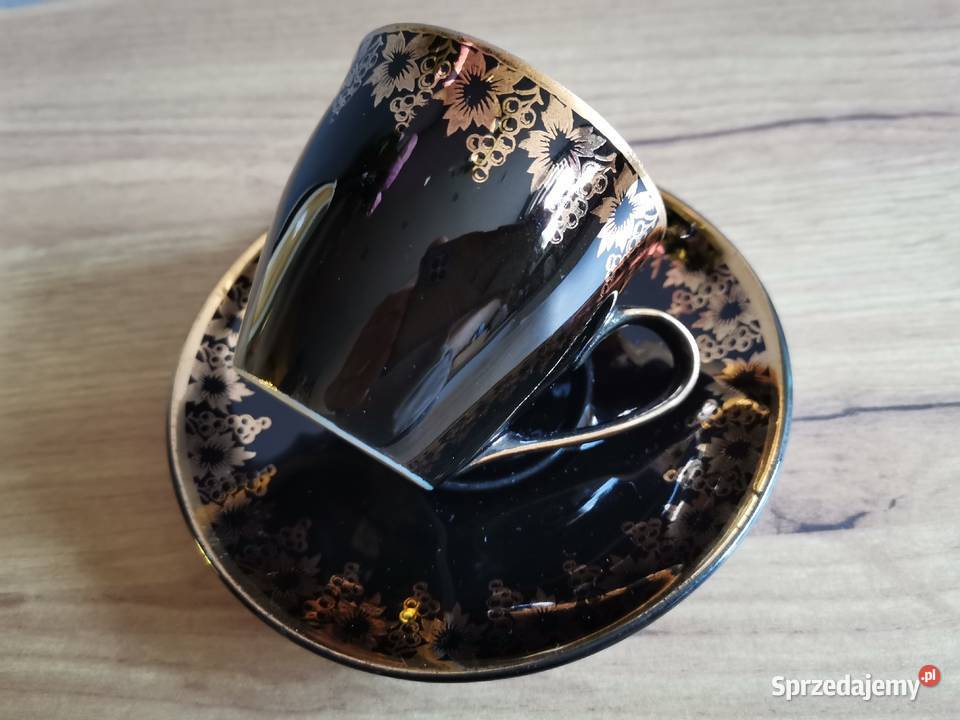 Stara filiżanka porcelana Tułowice design PRL śląskie