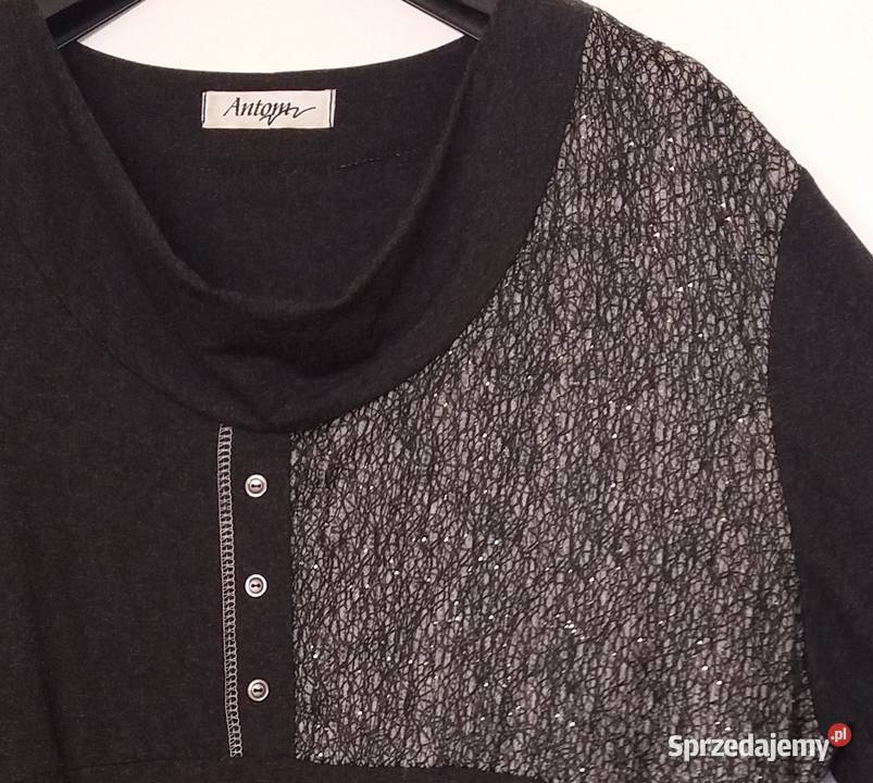 XXL Grafitowa wygodna tunika Antom Gliwice