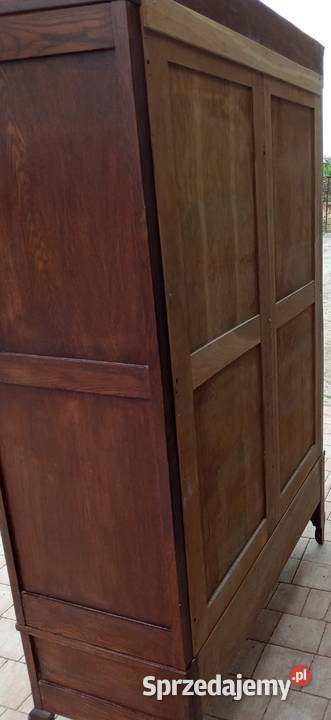 Elegancka poniemiecka 2drzwiowa szafa ubraniowa