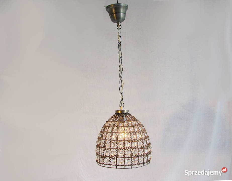 Lampa wisząca kryształki III zachodniopomorskie Szczecinek sprzedam