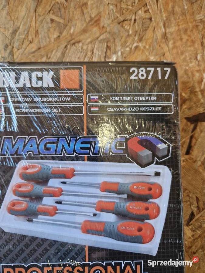 Zestaw Wkrętaków ŚRUBOKRĘTY Black 28717