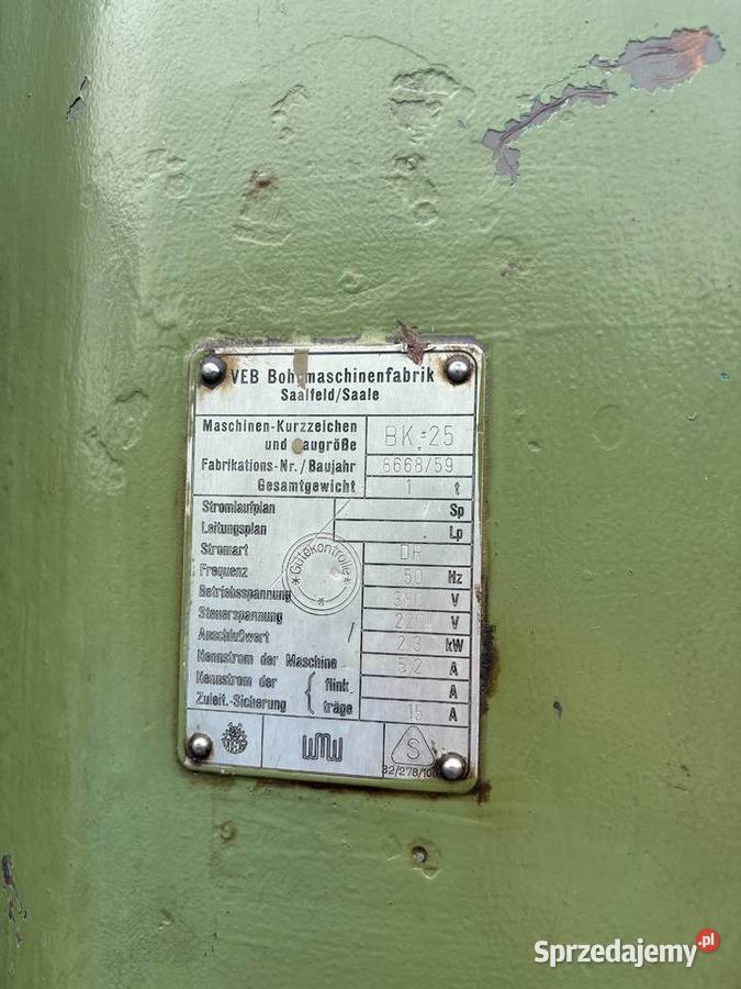 Wiertarka do metalu mors 4 z Niemiec stan filmik Bronisław