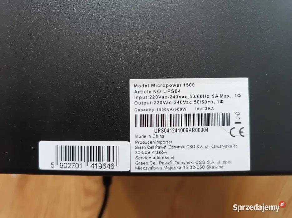 Zasilacz Awaryjny UPS wielkopolskie