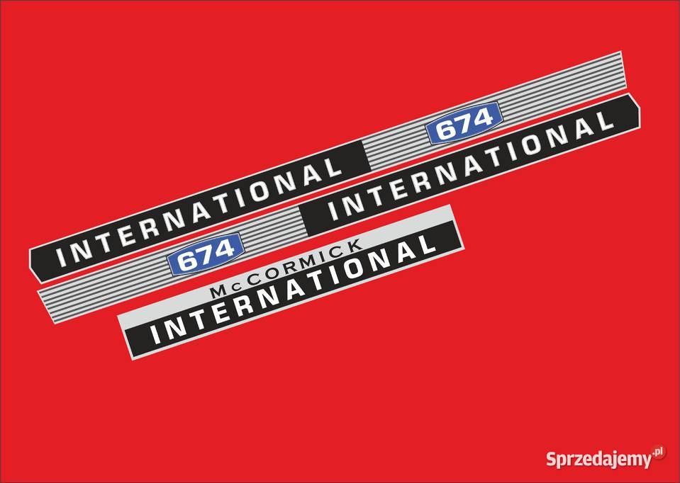 Naklejki International 674 zamienniki mocne Pozostałe sprzedam