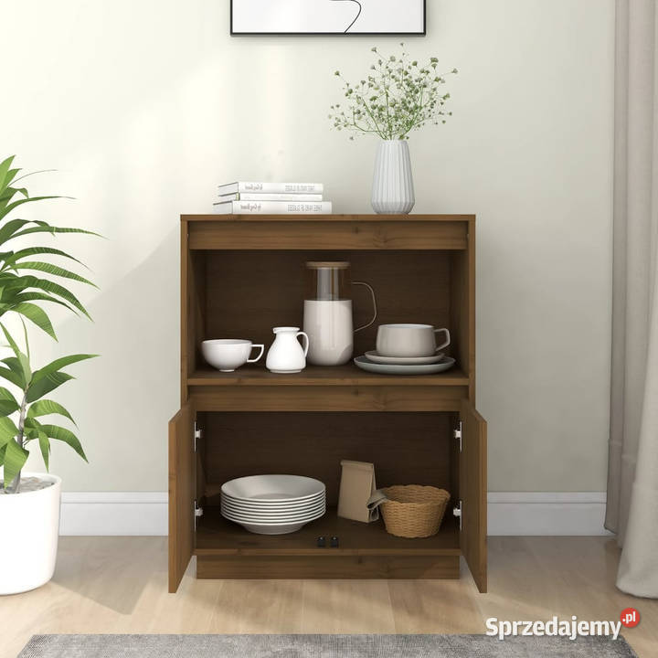 Szafka miodowy brąz 60 x 34 x 75 lite drewno Warszawa