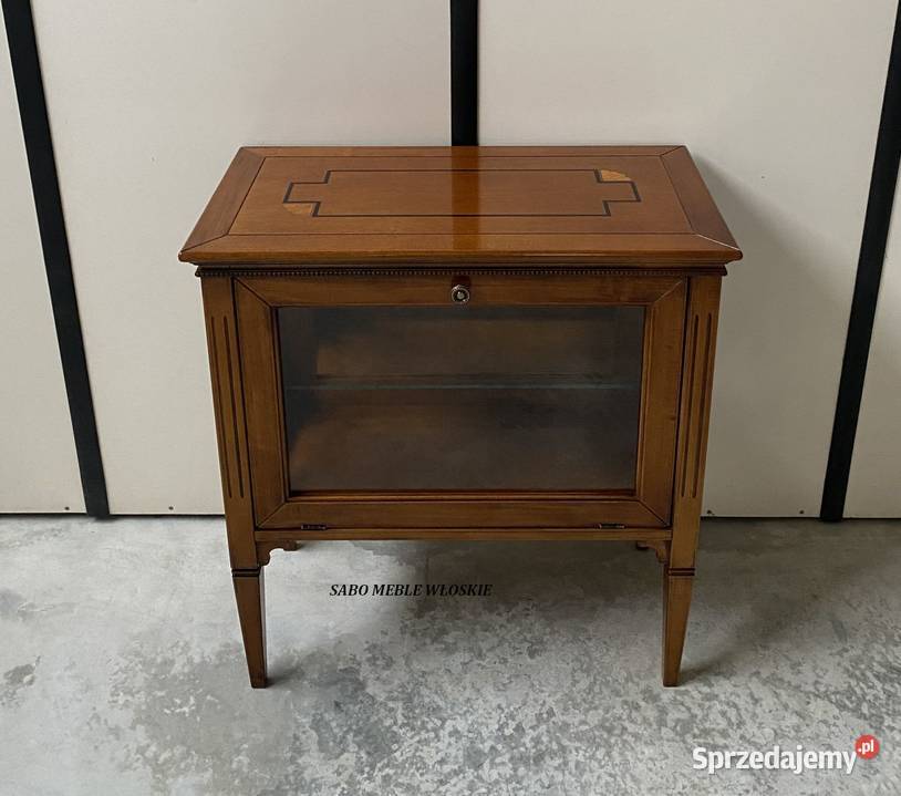 Klasyczna konsola szklana Selwa 13CS orzechowa Przemyśl