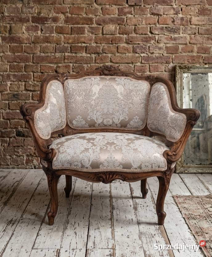Stylowy fotel Berżera Ludwik vintage retro
