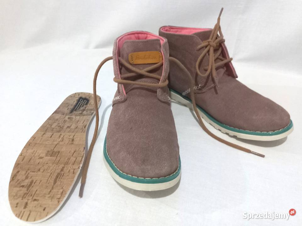 Buty brąz Trzewiki ZAMSZ r 3839 Brakeburn stan Białystok