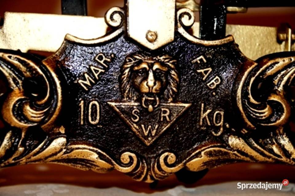 Stara waga szalkowa MAR FAB 10 1928 r Warszawa