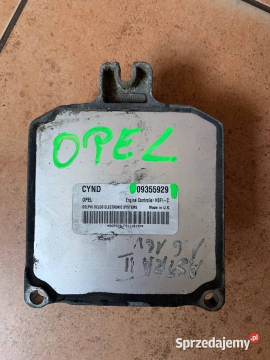 OPEL ASTRA II 16B KOMPUTER STEROWNIK 09355929 Margonin