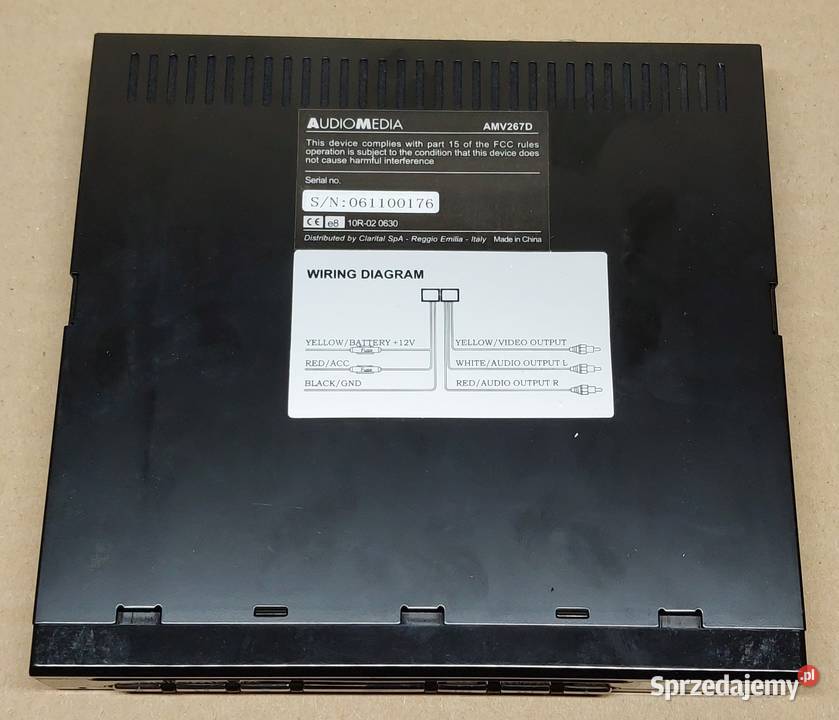 ODTWARZACZ DVD 12DIN Z WYŚWIETLACZEM LCD AMV Mielęcin