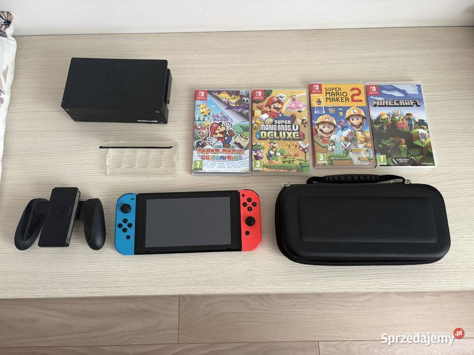 Nintendo Switch Komplet Gry Etui Oryginalne Wysoka