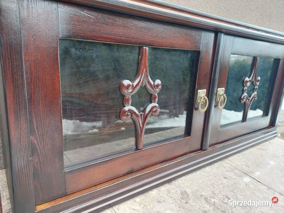 Stara szafka wisząca witrynka na drobiazgi pomorskie Tczew