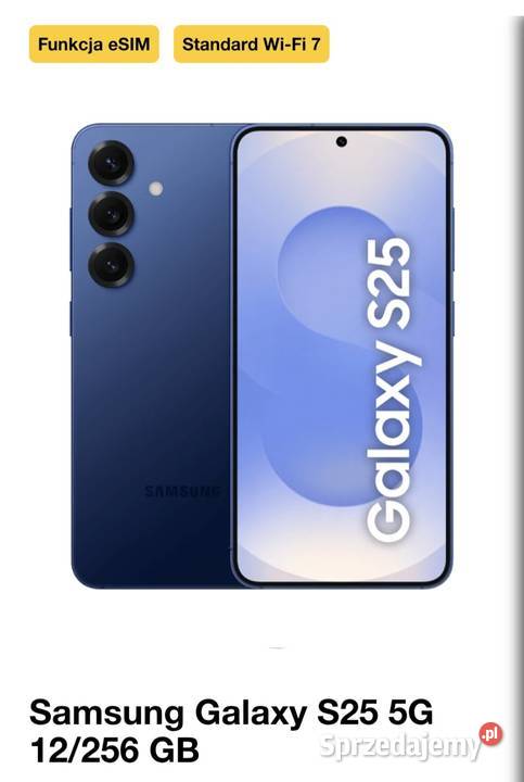 Samsung Galaxy S25 5G 12256 GB Samsung Piekary Śląskie