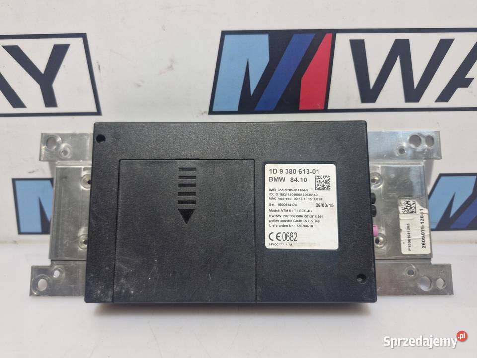BMW F20 F30 MODUŁ STEROWNIK TELEMATIK 9380613