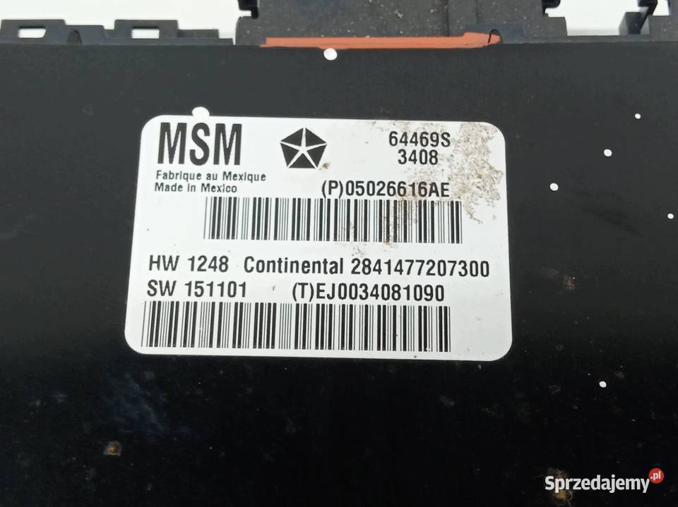 MODUŁ FOTELA 05026616AE Dodge Durango III 2010 sprzedam
