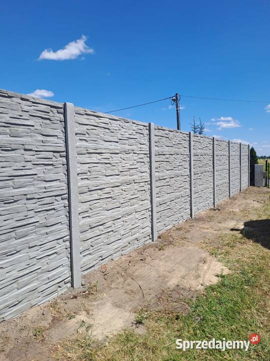 Ogrodzenia betonowe Nowoczene wzory Głogów