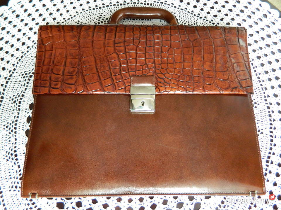 Skórzana damska teczka aktówka na dokumenty Wałbrzych