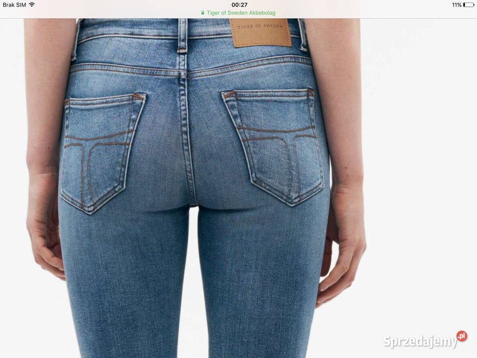 Spodnie Jeans Damskie TIGER OF SWEDEN XS NOWE niebieski lubuskie Nowa Sól