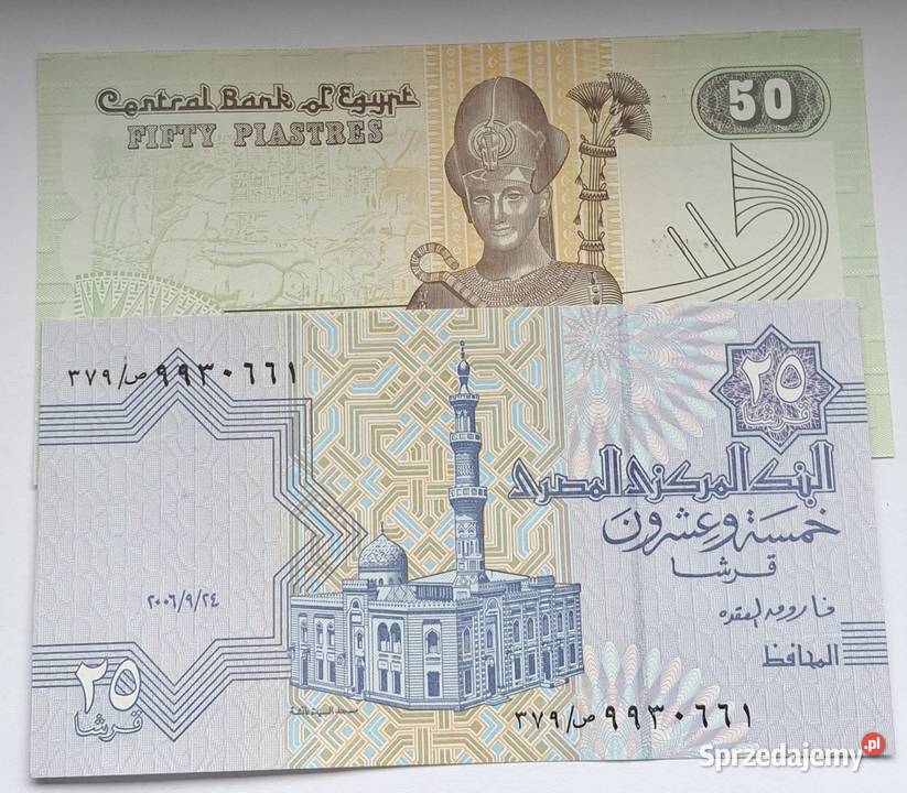 EGIPT2 BANTOTYŁADNE CAŁE50 25 PIASTRES Legionowo