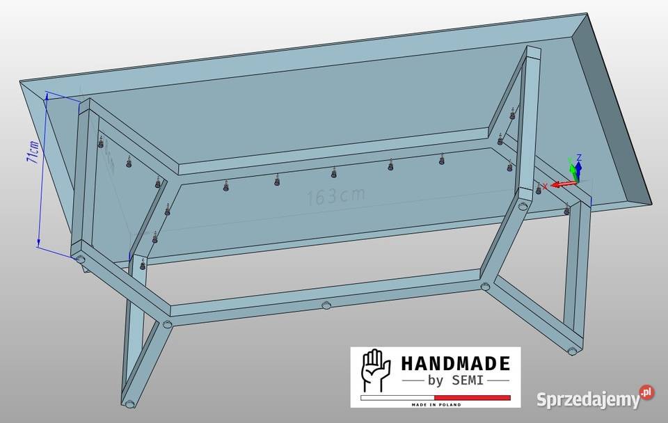 Noga do stołu podstawa stelaż solidny do blatu Jeżowe