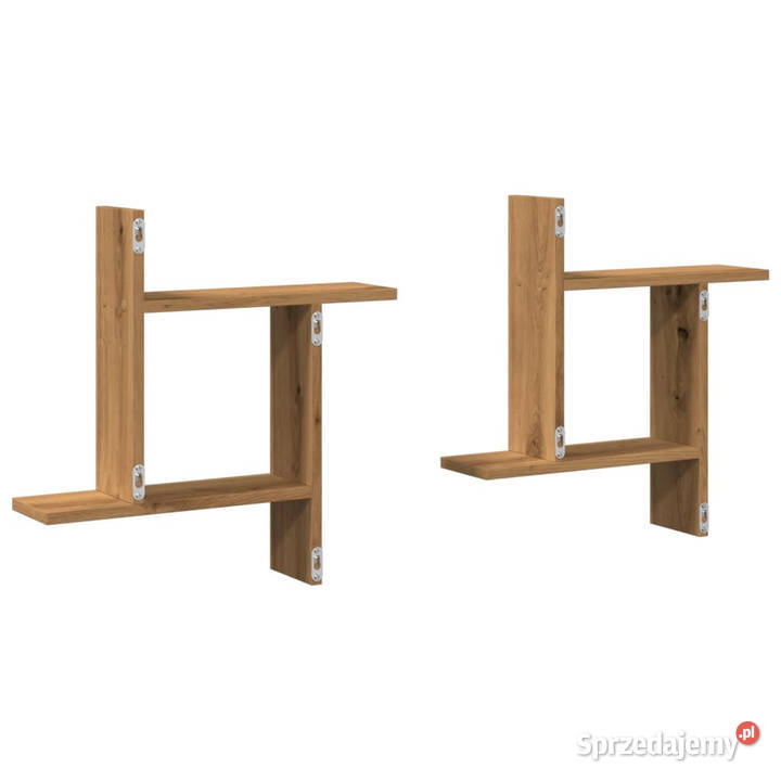 Półki ścienne 2 dąb artisian 50x12x50 WM853262