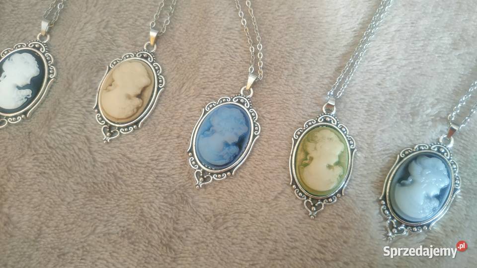 Wisiorek wisior naszyjnik kamea z kobieta sprzedam