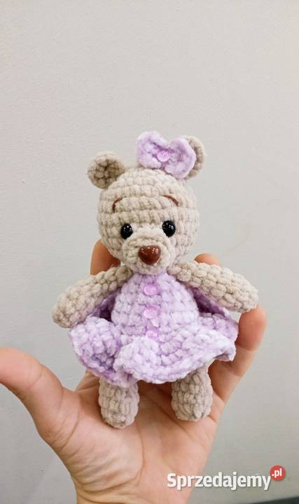 Miś wykonany na szydełku Maskotki sprzedam