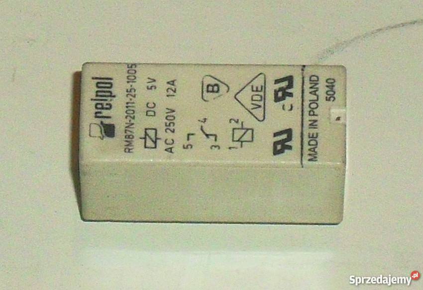 Przekaźnik RM87N2011251005 5 VDC 12 A 250 VAC Gliwice