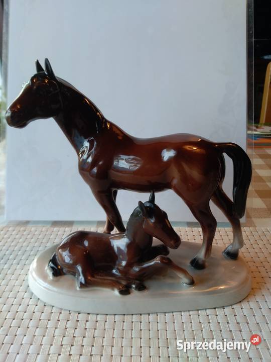 figurki koni porcelana śląskie Puszczew sprzedam