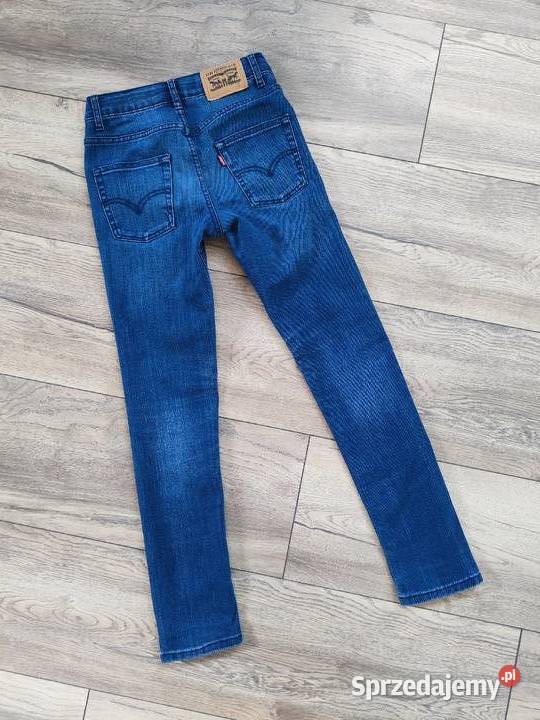 Spodnie dżinsowe Levis Slim taper 12 lat 152 Spodnie Jasło