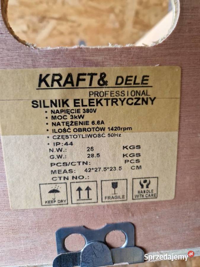 KRAFT DELE SILNIK ELEKTRYCZNY TRÓJFAZOWY 3000W Głogowa