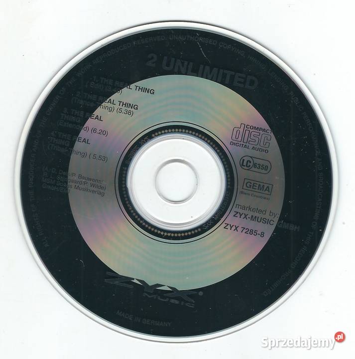 Maxi CD 2 Unlimited The Real Thing 1994 ZYX Płyty i kasety Muzyka