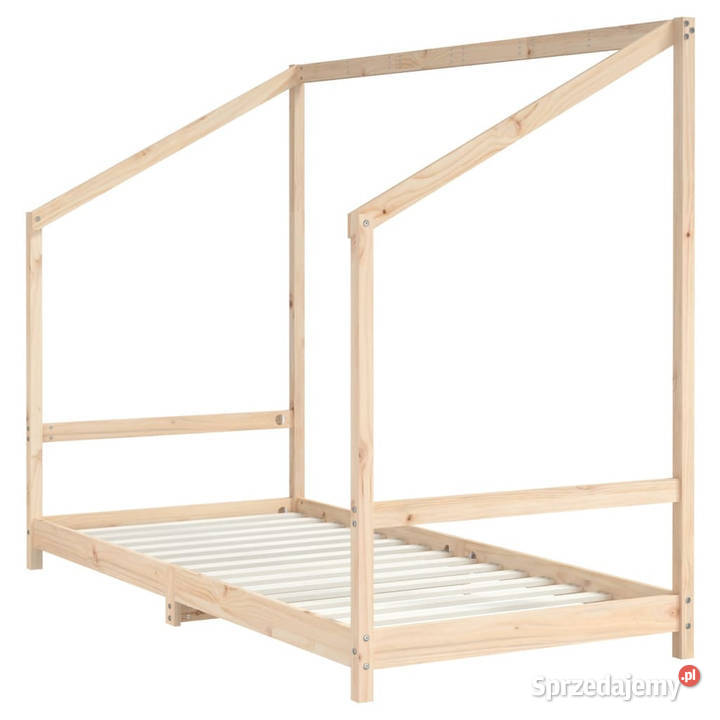 Rama łóżka dzieci 90x200 drewno sosnowe WM835703