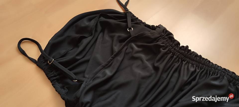 Sukienka czarna regulacja długości NOWA bez Połomia