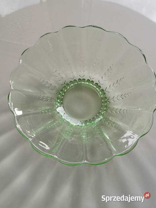 Patera misa zielone szkło Toruń