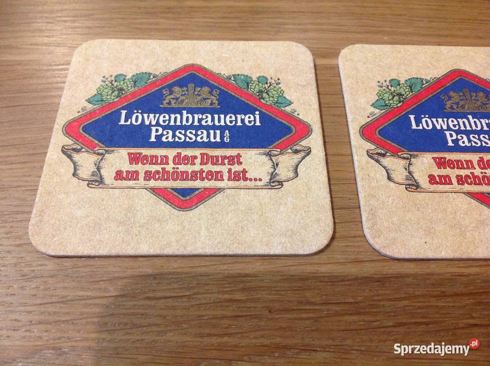Stara Podkładka pod Piwo Lwenbrauerei Passau AG Nowa Sól