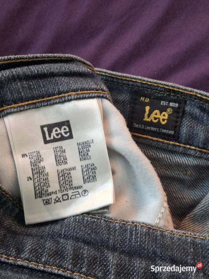 Lee S czarne jeansy W28 L32 regular straight czarny Kraków