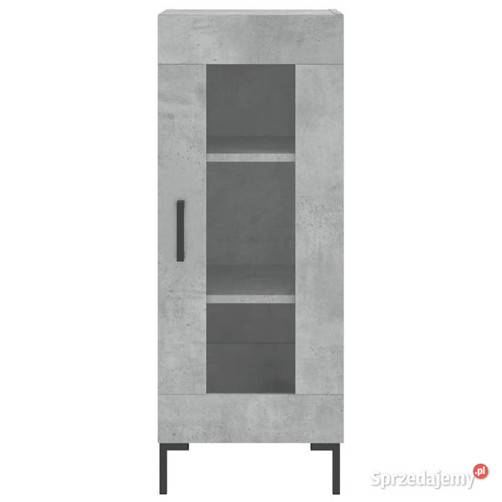 Wysoka szafka szarość betonu 345x34x180 Pozostałe Szafki Warszawa