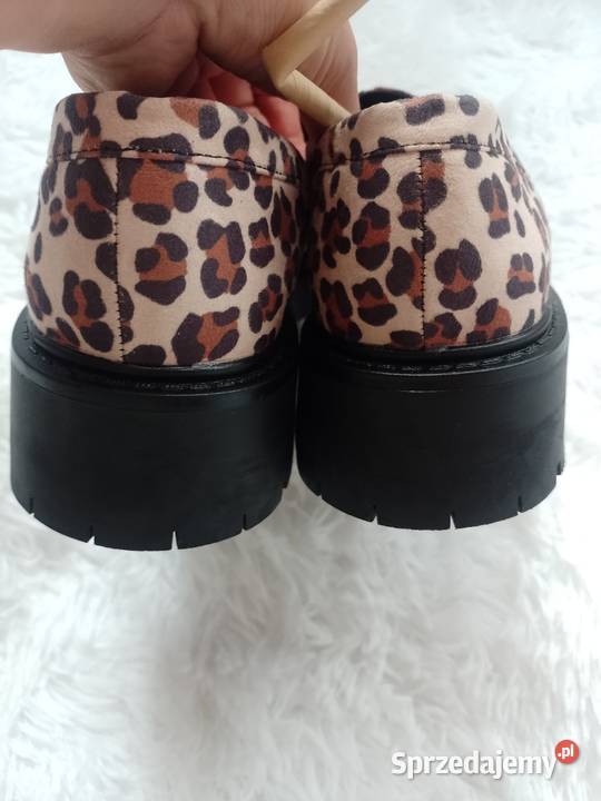 40 London Rebel Panterkowe mokasyny loafersy Kraków