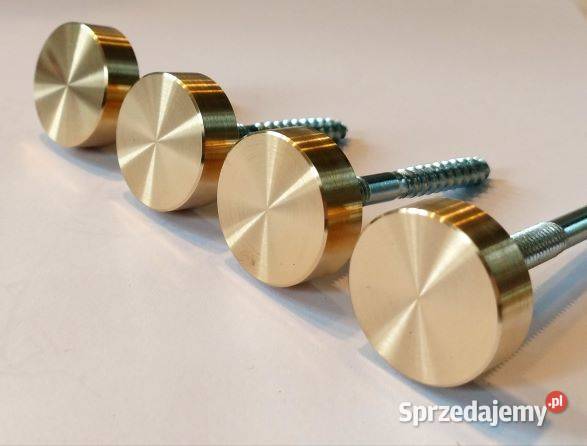 Uchwyty punktowe złote nakrętki punktowe Złote