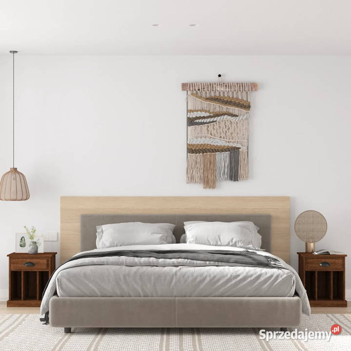 Szafki nocne 2 brązowy dąb 43x36x50 WM816359 Warszawa